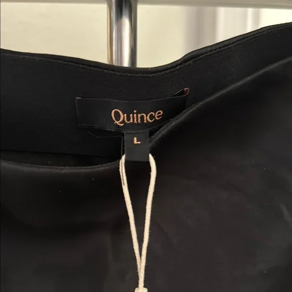 ✨Quince✨Black 100% Washable Silk Skirt - Picture 4 of 4